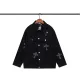 クロムハーツ 服 CHROMEHEARTS2022新作クロスパッチウォッシュドデニムジャケット