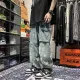 クロムハーツ 服 CHROMEHEARTS2022 新作 ダーク ラージ ポケット クロス ウォッシュド カジュアル ジーンズ