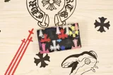 クロムハーツ財布 CHROMEHEARTS2022新作カラークロス三つ折り財布 W012