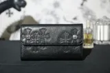 クロムハーツ財布 CHROMEHEARTS2022 新作クロス三つ折り財布 W011