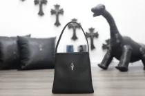 クロムハーツバッグ CHROMEHEARTS2022 新作 ドラキュラ ソード スモール スクエア ハンドバッグ K675