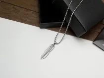 クロムハーツネックレス CHROMEHEARTS2022 新作 スモール フェザー ネックレス