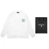 クロムハーツ 服 CHROMEHEARTS2022秋冬新作ホースシュークロスグラフィティ発光反射レトロウォッシュラウンドネックセーター