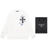 クロムハーツ 服 CHROMEHEARTS2022秋冬新作デニムクロスラウンドネックセーター