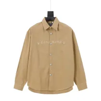 クロムハーツ 服 CHROMEHEARTS2022 秋冬新作 レーザーバーニングフラワー アップリケ 刺繍 ジャケット シャツ