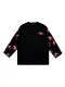 クロムハーツ 服 CHROMEHEARTS x MattyBoy2022 新作ダークパターンレッドリップジャガードアームカシミアバックレザーセーター