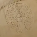 クロムハーツ 服 CHROMEHEARTS2022 秋冬新作 レーザーバーニングフラワー アップリケ 刺繍 ジャケット シャツ