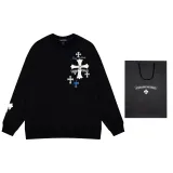 クロムハーツ 服 CHROMEHEARTS2022秋冬新作デニムクロスラウンドネックセーター