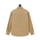 クロムハーツ 服 CHROMEHEARTS2022 秋冬新作 レーザーバーニングフラワー アップリケ 刺繍 ジャケット シャツ