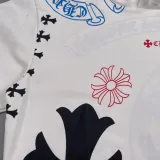 クロムハーツ 服 CHROMEHEARTS 2022新作 クロスサンスクリットホースシュー フルロゴ グラフィティプリント フーデッドセーター