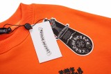 クロムハーツ 服 CHROMEHEARTS2022新作オレンジラタンフラワーソードプリントセーター