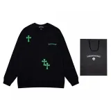 クロムハーツ 服 CHROMEHEARTS2022秋冬新作クロス刺繍レタープリントラウンドネックセーター
