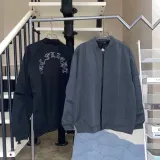 クロムハーツ 服 CHROMEHEARTS2022新作海外梵字刺繍ベースボールジャケット
