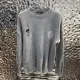 クロムハーツ 服 CHROMEHEARTS2022新作太線ニットイレギュラーホールホースシューセーター