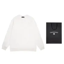 クロムハーツ 服 CHROMEHEARTS 2022 秋冬新作レーザー焼花アップリケ刺繍ラウンドネックセーター