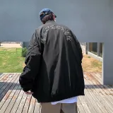 クロムハーツ 服 CHROMEHEARTS2022新作海外梵字刺繍ベースボールジャケット
