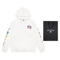 クロムハーツ 服 CHROMEHEARTS2022新作スクロールレターカラークロス組フラワーアームフーデッドセーター