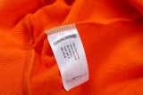 クロムハーツ 服 CHROMEHEARTS2022 新作 オレンジ 剣 梵字 クロス 立体トーテム プリント フード付きセーター