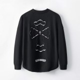 クロムハーツ 服 CHROMEHEARTS2022新作 重工業刺繍ウォッシュラウンドネックセーター