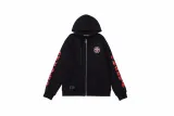 クロムハーツ 服 CHROMEHEARTS2022新作プリントクロス馬蹄梵字フーデッドジャケット