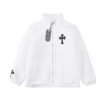クロムハーツ 服 CHROMEHEARTS2022新作クロスパッチ刺繍ラムベルベットジャケット
