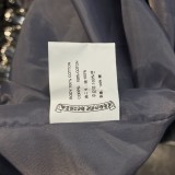クロムハーツ 服 CHROMEHEARTS2022 新作 重工業 刺繍入り ラビットミンク ジャケット