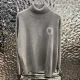 クロムハーツ 服 CHROMEHEARTS2022新作ニットタートルネックレザー刺繍クロスセーター