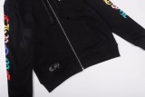 クロムハーツ 服 CHROMEHEARTS 2022新作 眩しいカラークロス組レターホースシューフーデッドジャケット