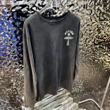 クロムハーツ 服 CHROMEHEARTS2022新作梵字クロスウォッシュルミナスプリントセーター
