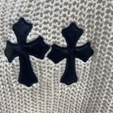 クロムハーツ 服 CHROMEHEARTS2022新作ニット刺繍クロスセーター