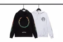 クロムハーツ 服 CHROMEHEARTS2022新作 黄緑グラデーション梵字ホースシューフラワーアームクロスフーデッドセーター