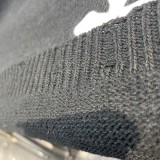 クロムハーツ 服 CHROMEHEARTS2022新作 ニットレザー刺繍クロスセーター