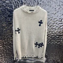 クロムハーツ 服 CHROMEHEARTS2022新作ニット刺繍クロスセーター
