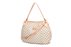 RICHPORTS Checkered Ladies PU Travel Fashion Simple Tote Bag Shoulder Bag Crossbody Bag