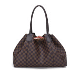 RICHPORTS  Checkered Women PU Totes Designers Luxury Handbags Women Shoulder Bags Female Top-handle Bags Fashion  Handbags