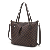 RICHPORTS Checkered Top Brand Luxury Women Handbags Large Capacity Shopping Tote Bags Fashion Famous Design Travel Handle Bags Big Shoulder Totes For Lady