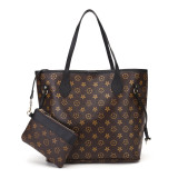 RICHPORTS Handbags for Women Tote Bag Fashion Satchel Purse Set Hobo Shoulder Bags Designer Purses 2PCS PU Top Handle Bag
