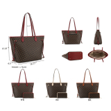 RICHPORTS Women Luxury Handbags Top Brand Leather Totes Bag Large Capacity Shopping Shoulder Bags Lady Famous Designer Travel Tote For Female