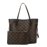 RICHPORTS  Checkered Women Top Famous Designer Leather Handbags Luxury Shoulder Bags Classic Tote For Lady Large Capacity Shopping Travel Handle Totes Bags