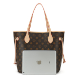 RICHPORTS  Checkered Women Top Famous Designer Leather Handbags Luxury Shoulder Bags Classic Tote For Lady Large Capacity Shopping Travel Handle Totes Bags