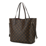 RICHPORTS  Checkered Women Top Famous Designer Leather Handbags Luxury Shoulder Bags Classic Tote For Lady Large Capacity Shopping Travel Handle Totes Bags