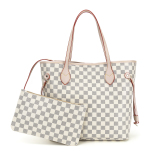 RICHPORTS  Checkered Women Top Famous Designer Leather Handbags Luxury Shoulder Bags Classic Tote For Lady Large Capacity Shopping Travel Handle Totes Bags