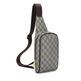 RICHPORTS  Checkered Crossbody Bags Fashion Sling BagLeather Classic Pattern Chest Bags For Male Purse
