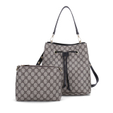 RICHPORTS Women Handbags Set Top Brand Designer Two Pieces Bucket Bags Fashion PU Leather Crossbody Bags Big Capacity Shopping Street Shoulder Bags