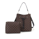 RICHPORTS Women Handbags Set Top Brand Designer Two Pieces Bucket Bags Fashion PU Leather Crossbody Bags Big Capacity Shopping Street Shoulder Bags