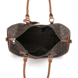 RICHPORTS  Checkered 2025 Hot Handbags Unisex PU Leather Duffles Large Capacity Luggage Bags Women and Men Fashion Travel Bags
