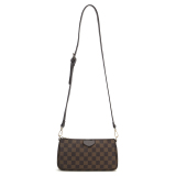 RICHPORTS  Checkered Women Three Pieces Crossbody Bags Lady Fashion Leather Handbags With Coin Purse Luxury Top Brand  Shoulder Bags
