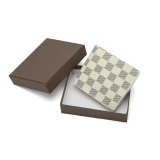RICHPORTS  Checkered Wallet Unisex Short Leather Horizontal Section New Wave Old Flower Checkerboard Wallet Big-name Wallet Multi-functional Small Wallet