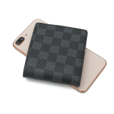 RICHPORTS  Checkered Wallet Unisex Short Leather Horizontal Section New Wave Old Flower Checkerboard Wallet Big-name Wallet Multi-functional Small Wallet