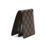 RICHPORTS  Checkered Wallet Unisex Short Leather Horizontal Section New Wave Old Flower Checkerboard Wallet Big-name Wallet Multi-functional Small Wallet